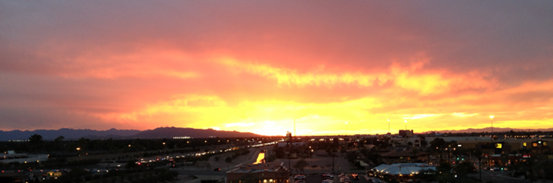 Sunset over Phoenix, Arizona during BiTS Workshop